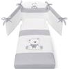 Erbesi Tato Completo Sfilabile Set 3 Pezzi - Bianco Grigio