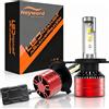 Heyword 2 Pezzi Lampadine LED per Fari Auto H4 H7 H11 9005 9006 H1, 480W 170000LM, 6000K 12V
