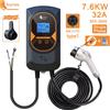 feyree Caricatore EV Feyree Tipo 1 EVSE Wallbox 32A 7.6KW 40A 9.6KW 50A 12KW Monofase Adattatore J1772 con Controllo APP per Auto Elettriche