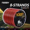 NOEBY Filo da pesca intrecciato NOEBY, filo PE, X8, Super tensione, resistenza all'usura, liscio, colore multifilamento, 1-132LB, 1000m