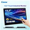 UNEW Nuovo Monitor LCD Portatile Touchscreen da 13,3 Pollici 1920x1080 IPS con Altoparlante e Ingresso HDMI/Type-C per Laptop DVI