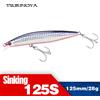 TSURINOYA 125S Ultra-lungo Casting Richiamo di Pesca Stinger 125mm 28g Ad Alta Resistenza Affondamento Minnow Acqua Salata Esche Dure Artificiali