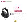 FiiO Cuffie da studio FiiO JT1 da 3,5 mm per la registrazione di giochi con microfono, driver a membrana da 50 mm, audio HiFi