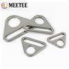 Meetee 5/10/20 pezzi, fibbie triangolari in acciaio inossidabile, anelli regolabili da 20/25/32/38 mm, fibbia per borse, cinturini, bikini, fibbia antiscivolo, fibbia per fissare tende.