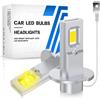 ASLENT 2x3000K Giallo dorato H3 Lampadina per fari a LED Canbus Senza ventola Abbagliante per auto camion LED Fendinebbia Lampada di guida DRL 12V 12000LM 30W