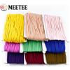 Meetee Fascia elastica da 5/10/20/40 metri, corda in poliammide colorata da 3/5 mm, nastro in gomma decorativo, anello per capelli con anima in olio, corde elastiche, accessori per cucito