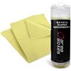 Areaboxes Pelle scamosciata per asciugatura auto, tessuto sintetico premium, superiore al naturale. Dimensione ideale. Asciugamano/panno per asciugatura all'aperto, super assorbente e con custodia. Non lascia