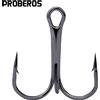 PRO BEROS PROBEROS 100 pezzi 14 # -3/0 # Ami tripli in acciaio ad alto tenore di carbonio Ami da pesca in acqua salata antiruggine con triplo spinato super affilato all'ingrosso