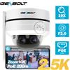 GENBOLT Telecamera di Sicurezza WiFi da Esterno 2.5K PTZ con Zoom 10X, Doppia Lente, Tracciamento Automatico, IK10, IP66 Impermeabile, DC/PoE per Casa e Villa GENBOLT
