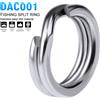 PRO BEROS PROBEROS 200 pezzi 0 # -12 # Anelli divisi da pesca in acciaio inossidabile Collegamento liscio Accessori per attrezzatura da pesca d'acqua dolce d'acqua salata Commercio all'ingrosso