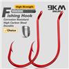 9KM DWLIFE Gancio da pesca con polpo rosso da 9 km Gancio da pesca versatile extra resistente Gancio per esca viva per acqua salata