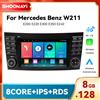 SMOONAVI AI Voice Wireless Carplay Android 14 Lettore di autoradio per Mercedes Benz Classe E W211 E200 E220 E300 E350 E240 E270 E280 CLS CLAS