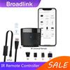 Broadlink RM4mini + HTS2 EU/UK/US/AU PLUG Telecomando IR Sensore di umidità della temperatura del set-top box aria/TV con Alexa Google
