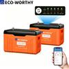 ECO－WORTHY Batterie al litio ECO-WORTHY LiFePO4 12 V 314 Ah con protezione Bluetooth contro le basse temperature e BMS integrato da 200 A