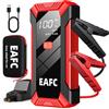 EAFC 2000A Avviatore d'Emergenza per Auto, Power Bank Portatile, Booster Batteria Auto con Display LED, Dispositivo di Avviamento per Auto a Benzina 6.0L e Diesel 4.0L