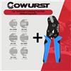 Cowurst Pinza Crimpatrice Automobilistica SN-58B da 7,5 Pollici con Teste Sostituibili per Terminali Computer e a Molla