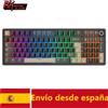 RK Tastiera Meccanica Cablata RK ROYAL KLUDGE R98Pro, 98 Tasti, Keycaps PBT, Gasket, RGB, Manopola in Metallo, Tastiera da Gamer Hot-swappable
