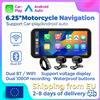 MEKEDE 6.25 Pollici CarPlay per Moto, DVR, Navigazione GPS, CarPlay Wireless, Android Auto, Display Impermeabile IPX7, Schermo Portatile per Moto, Monitor WIFI, Doppia Fotocamera BT, Registratore
