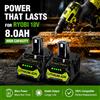 Ddadache Batteria 12Ah per RYOBI P108 18V One+ Plus, Utensili Elettrici a Ioni di Litio 18V P104 P107 RB18L50 RB18L20 P108