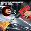 NONE Kit pistola termica ad aria calda per asciugatura di lavori artigianali e pellicole termoretraibili, 300 ° C & 600 ° Temperatura variabile, 4 ugelli, 2000W