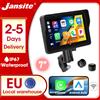 Jansite Navigatore per moto da 5/7 pollici, schermo portatile Moto Carplay, display Android Auto, IP67, monitor Bluetooth impermeabile, accessori per moto