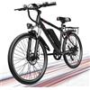 HEADEER BK1350 Bici Elettrica da Città 48V15Ah Batteria Rimovibile Velocità Massima 22 mph Autonomia 80 km Pneumatici ad Aria 26'' E-Bike per Pendolarismo Urbano e Viaggi con APP, Clacson Elettrico