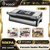 NONE Macchina Sottovuoto Podofo 110W 90kPa con Doppia Sigillatura a Caldo, Sigillatrice per Alimenti Secchi e Umidi, Taglierina Integrata, Vassoio Raccogligocce Rimovibile, Strumento per Conservazione e