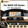 Ainavi Display CarPlay Wireless AINAVI da 9,3 Pollici per BMW Serie 3 E90, E91, E92, E93; Serie 5 E60, E61, E62, E63 Autoradio Multimediale Android Auto con Bluetooth, Radio e Unità Stereo, Compatibile con