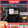 OSSURET Autoradio 6115 Octa Core Carplay Android Auto per Peugeot 108 Citroen C1 Toyota Aygo B40 2014 - 2021 Lettore multimediale Video Navigazione GPS Stereo Telecamera 360 RDS DSP Unità principale Wifi