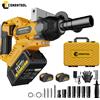 CONENTOOL Avvitatore a impulsi senza fili brushless da 21V 1000Nm, 1/2 pollice, con 2 batterie da 4.0Ah, grilletto a 3 velocità variabili, avanti/indietro, arresto automatico, luce LED, kit 18
