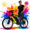HEADEER BK1350 Bicicletta Elettrica per Adulti, Batteria 48V 13.5AH/15AH, Pneumatici da 26 Pollici, Doppia Sospensione, Freni a Disco, Autonomia 60 Miglia, Bici Elettrica per Pendolari
