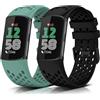 KeeFos Cinturini Compatibile con Fitbit Charge 6/Fitbit Charge 5, Bracciale in Silicone, Sport Cinturino