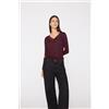 Tezenis Maglia Leggerissima Scollo V Pizzo/lana Merino Donna Rosso