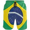 Joitme Pantaloncini da bagno da uomo, motivo: gatti e uccelli, blu, piccoli pantaloni da bagno da uomo, pantaloni da bagno