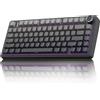 Selius Tastiera meccanica - Layout al 75% - Tasti intercambiabili a caldo e illuminazione RGB - Grigia