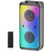 Selius Altoparlante Bluetooth portatile, 80W di potenza massima - Nero - Materiale: ABS
