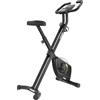 Selius Cyclette pieghevole - Sistema di resistenza magnetica - Peso massimo supportato: 150 kg - Metallo nero - Ergometro per uso interno