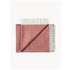 Silkeborg Uldspinderi Coperta in baby alpaca con frange La Paz - Rosso