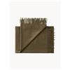Silkeborg Uldspinderi Coperta in baby alpaca con frange Lima - Verde