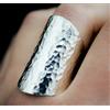Artisan India Argento sterling 925, argento massiccio, anello a fascia, unisex, anello a ma...