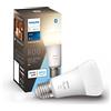 Philips Hue White Lampadina Smart LED, Attacco E27, 9 W, Luce Bianca, Dimmerabile, Controllo con Bluetooth e Hue App, Funziona con Alexa, Google Assistant e Apple HomeKit