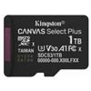 Kingston Technology 1TB micSDXC Canvas Select Plus Gen3 150R A1 [Adattatore SD n