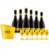 Santero 958 Classic Millesimato Extra Dry 75 cl Kit 6 Bottiglie Bicchieri e Secchiello