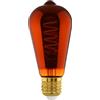 Eglo LED E27 dimmerabile, lampadina con spirale, lampada vintage color rame | dal design retrò, 4 Watt, 30 Lumen, illuminante bianco caldo, 2000k, Edison ST64, Ø 6,4 cm