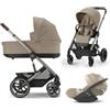 Balios Promo - Cybex Gold Trio New Balios S Lux 2025 Almond Beige Telaio Taupe Con Cloud T Plus