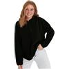 Trendyol Damen Gerade Lange Ärmel Plus Size Sweatshirts Maglia di Tuta Donna