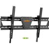 Unho Supporto a muro per TV da 81-190 cm (32-75 pollici) - Realizzato in acciaio - Inclinabile di 8° - Adatto per schermi LED e LCD piatti - Ultrapiatto - 40 mm - Standard VESA 600 x 400 mm
