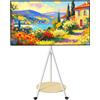 Unho Supporto a parete con rotelle per televisori da 101-6 - TV - 190 cm (40-75 pollici) - TV - Staffa con ripiano per LED - LCD - Monitor - Fino a 50 kg