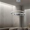 Leroy Merlin Lampadario LED moderno MALENA grigio Ø60cm, luce naturale 5950 lumen