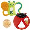 Chicco Anello da dentizione massaggiagengive Funny Relax, confezione da 1, modelli assortiti, multicolore